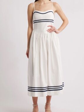 Moon River Sleeveless Midi Dress